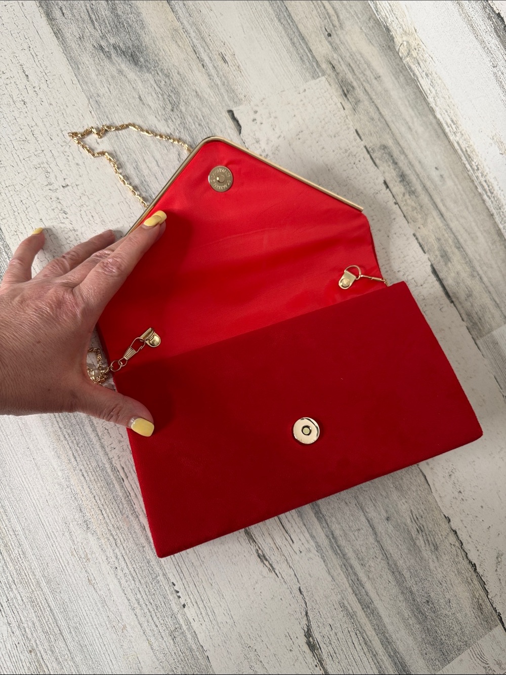 Red & Gold Clutch Purse - Picture 4 of 8